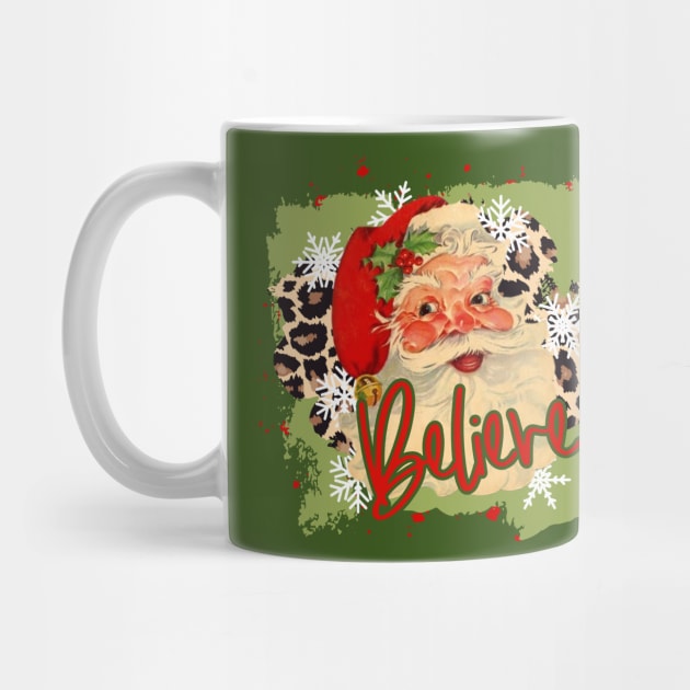 Vintage Santa Retro Christmas by alcoshirts